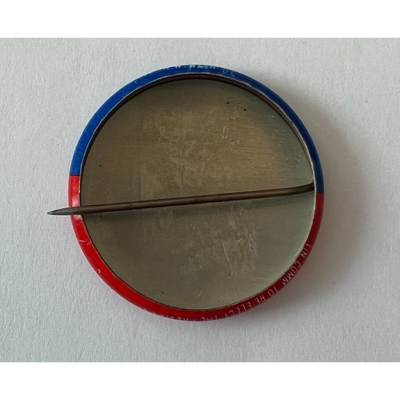 Vintage 1972 Nixon/Agnew Red, White, and Blue Presidential Campaign Pin/Button - Picture 2 of 3